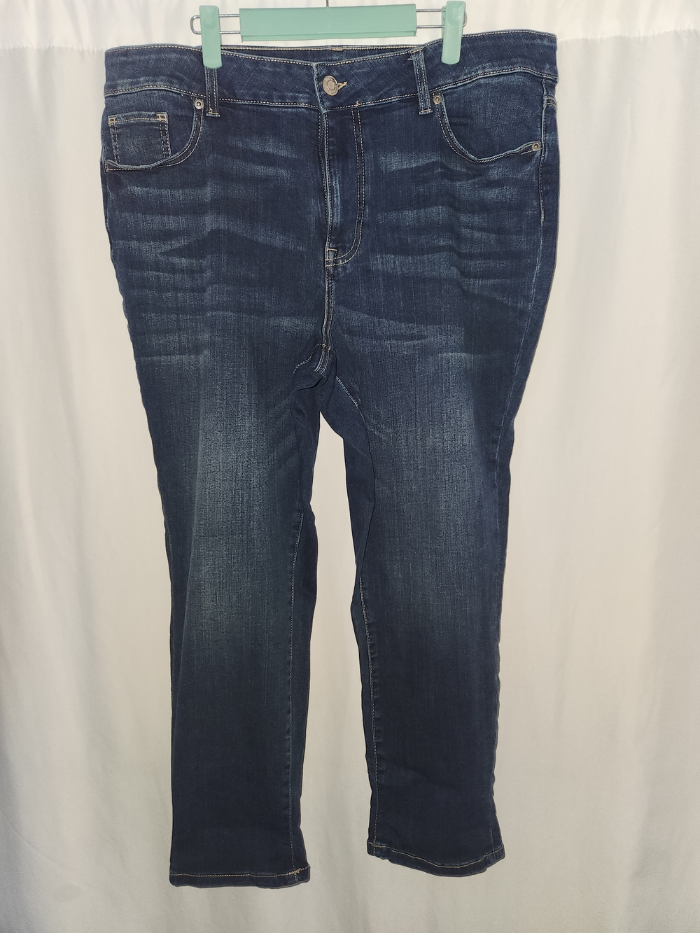 Maurices Dark Indigo High-Rise Jean #sculpting #flattering #fitted #compfortable